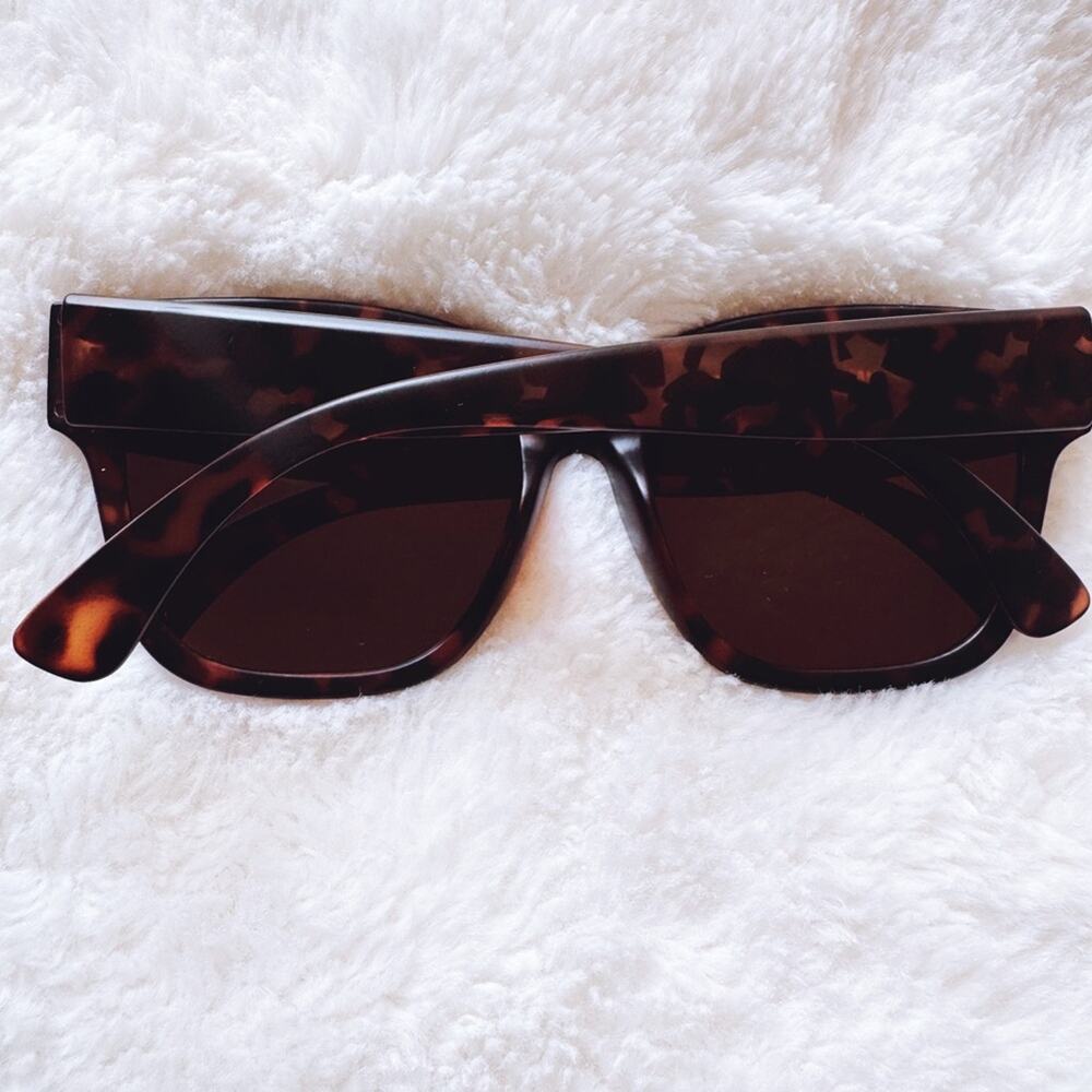 Jack Dark Tortoise Brown Square Sunglasses - Picture 12 of 12